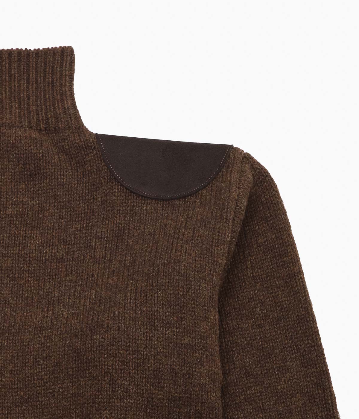 PAN ''MERINO WOOL SHOULDER KNIT'' (BROWN)