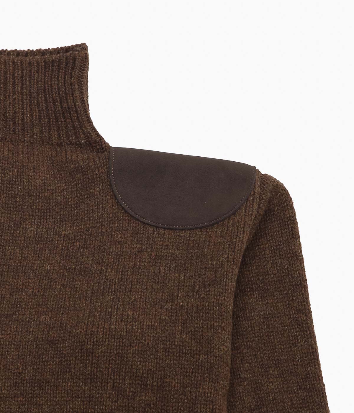 PAN ''MERINO WOOL SHOULDER KNIT'' (BROWN)