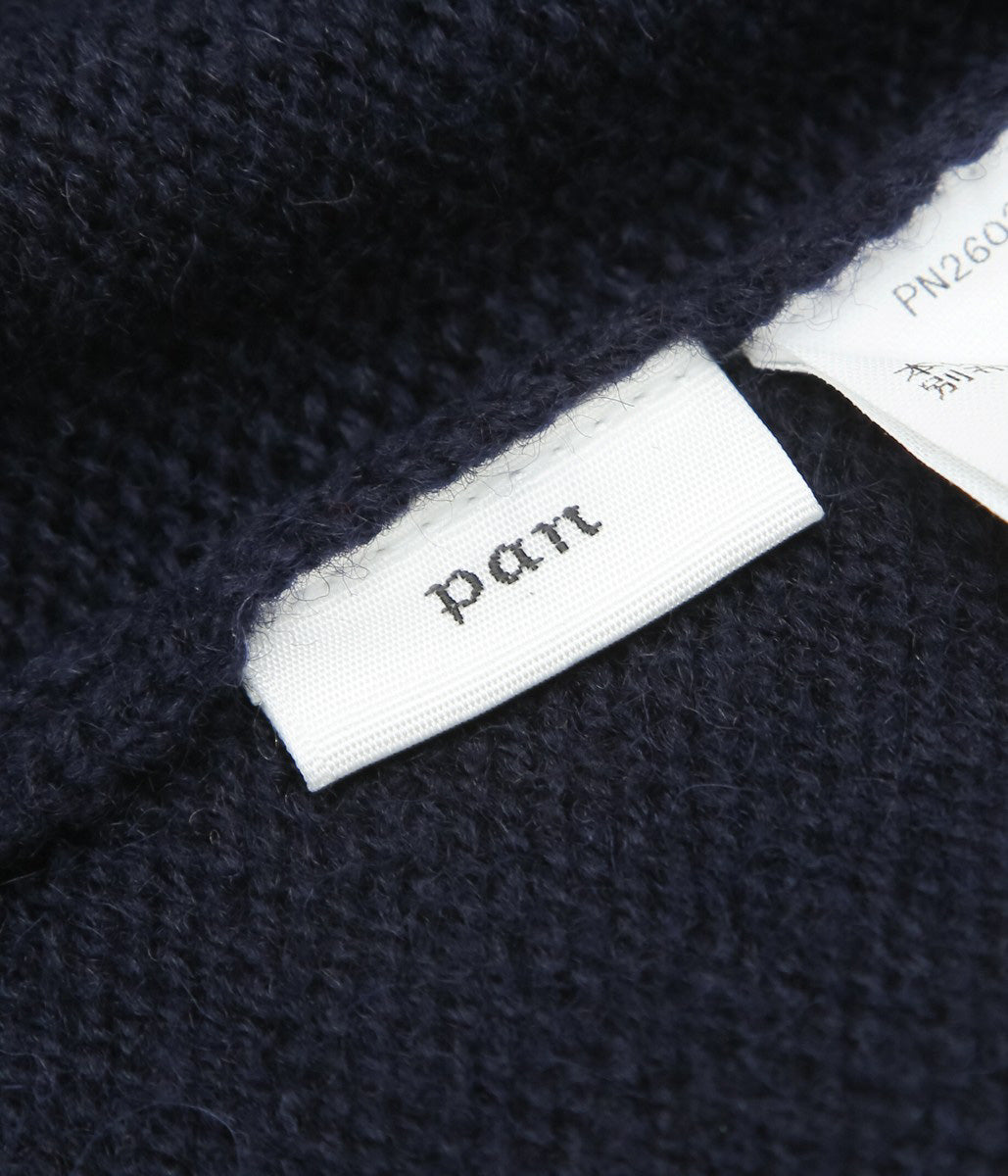 PAN ''MERINO WOOL SHOULDER KNIT'' (NAVY)