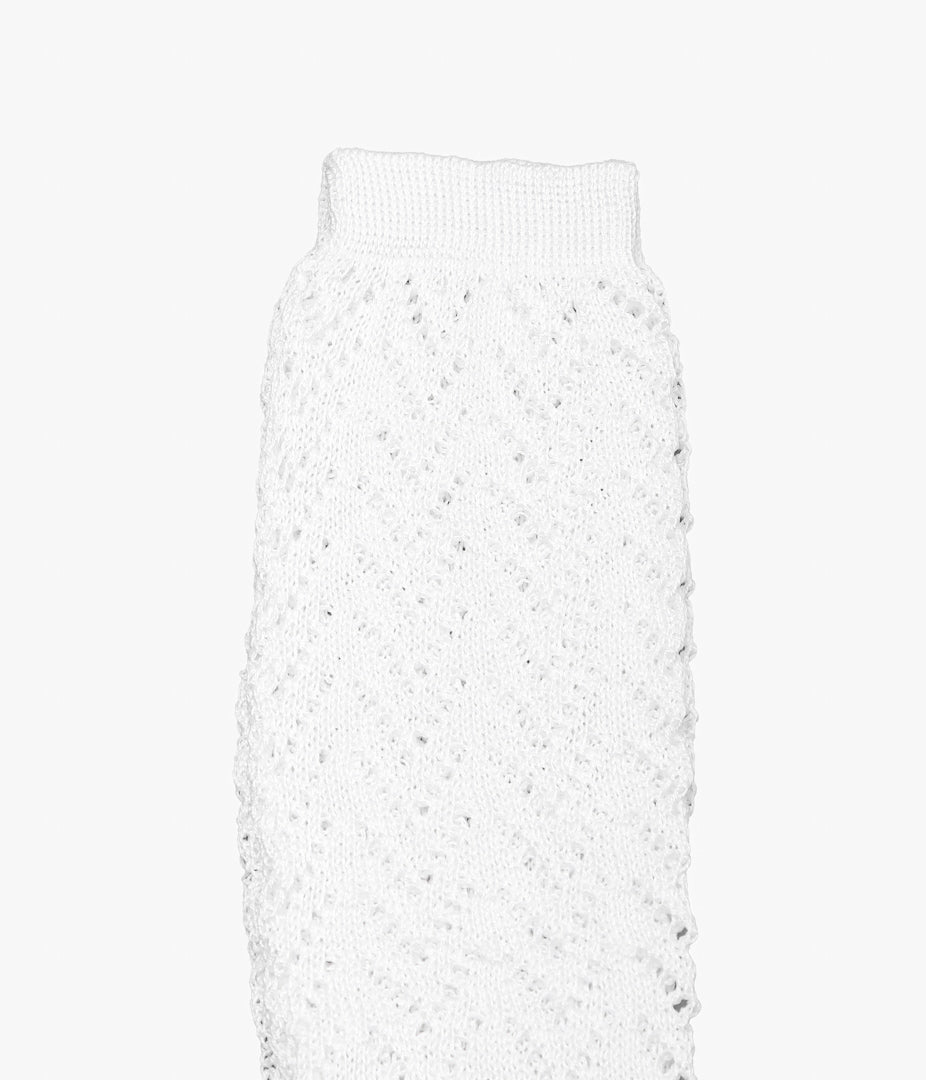 PAN ''MESH BASQUE SOCKS'' (WHITE)