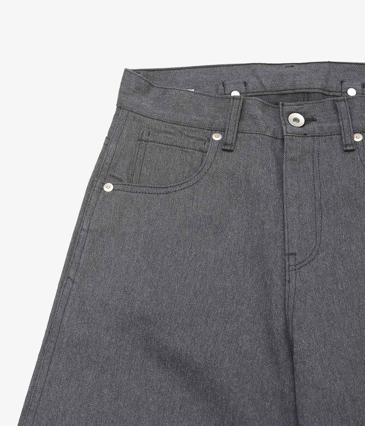 PAN ''ROLL STRAIGHT PANTS'' (BLACK)