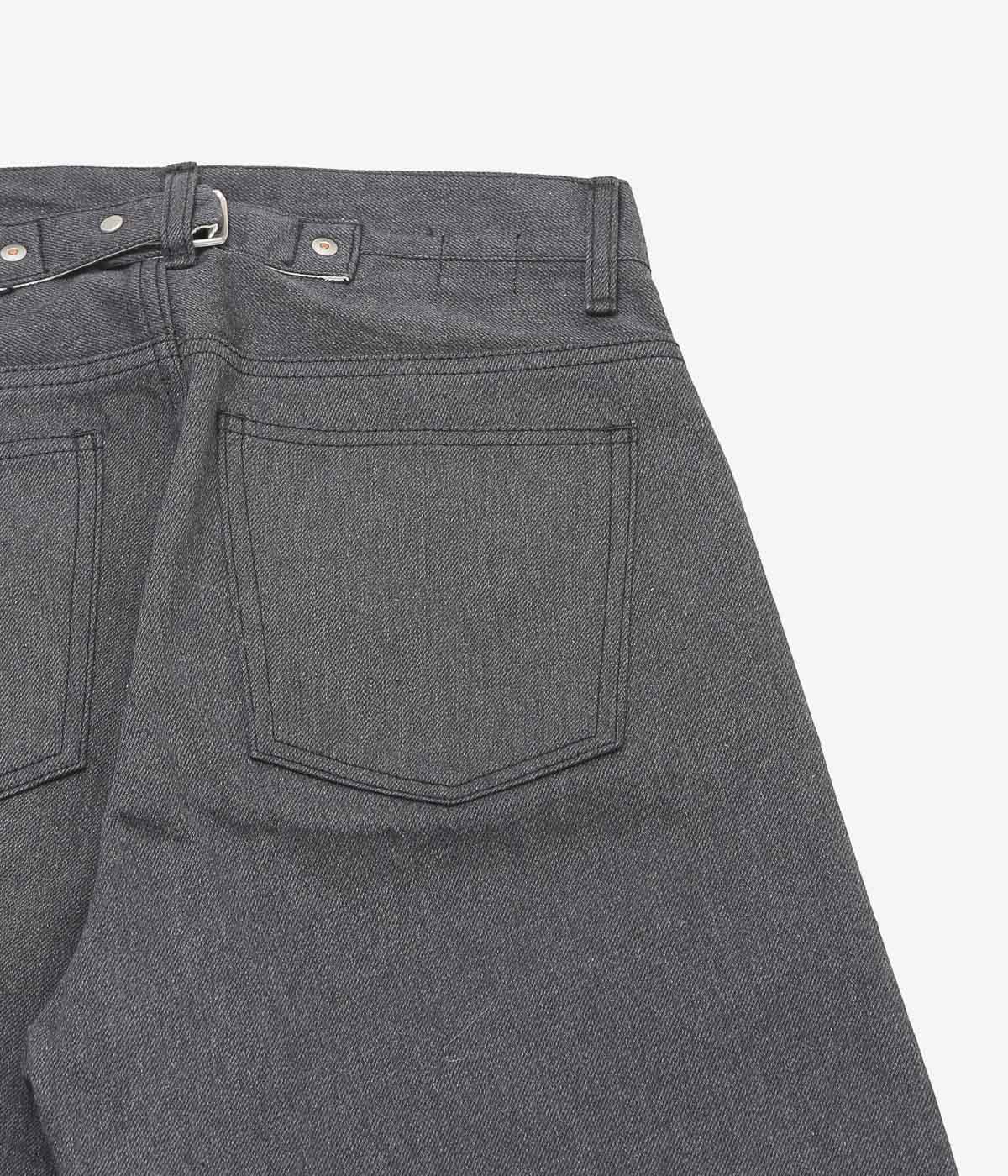 PAN ''ROLL STRAIGHT PANTS'' (BLACK)
