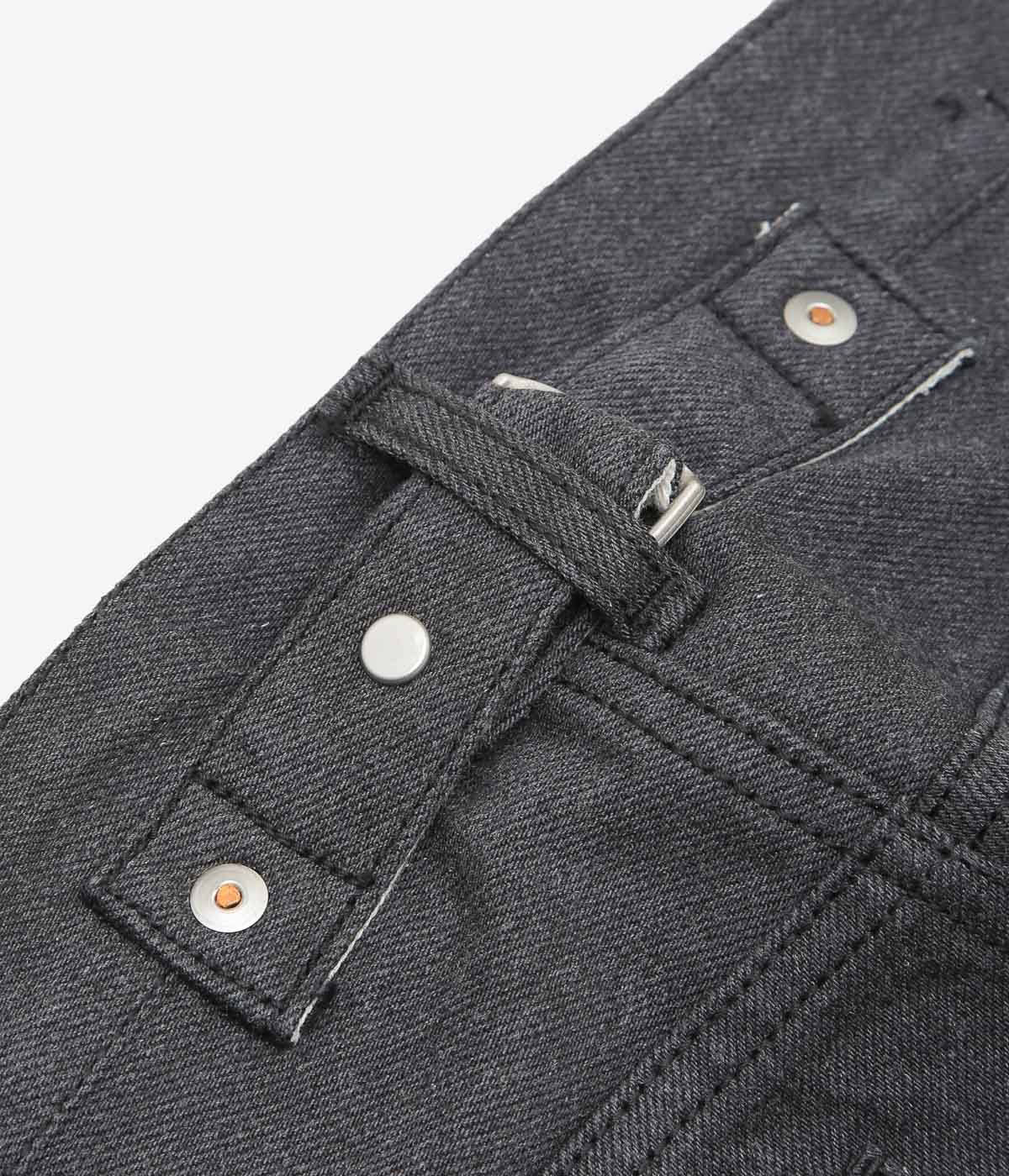 PAN ''ROLL STRAIGHT PANTS'' (BLACK)