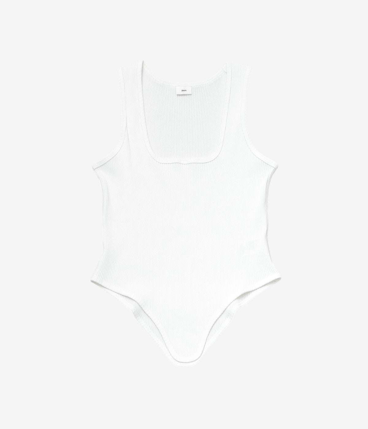 PAN ''ZINC RIB TAIL TANKTOP'' (WHITE) – THE STORE BY MAIDENS