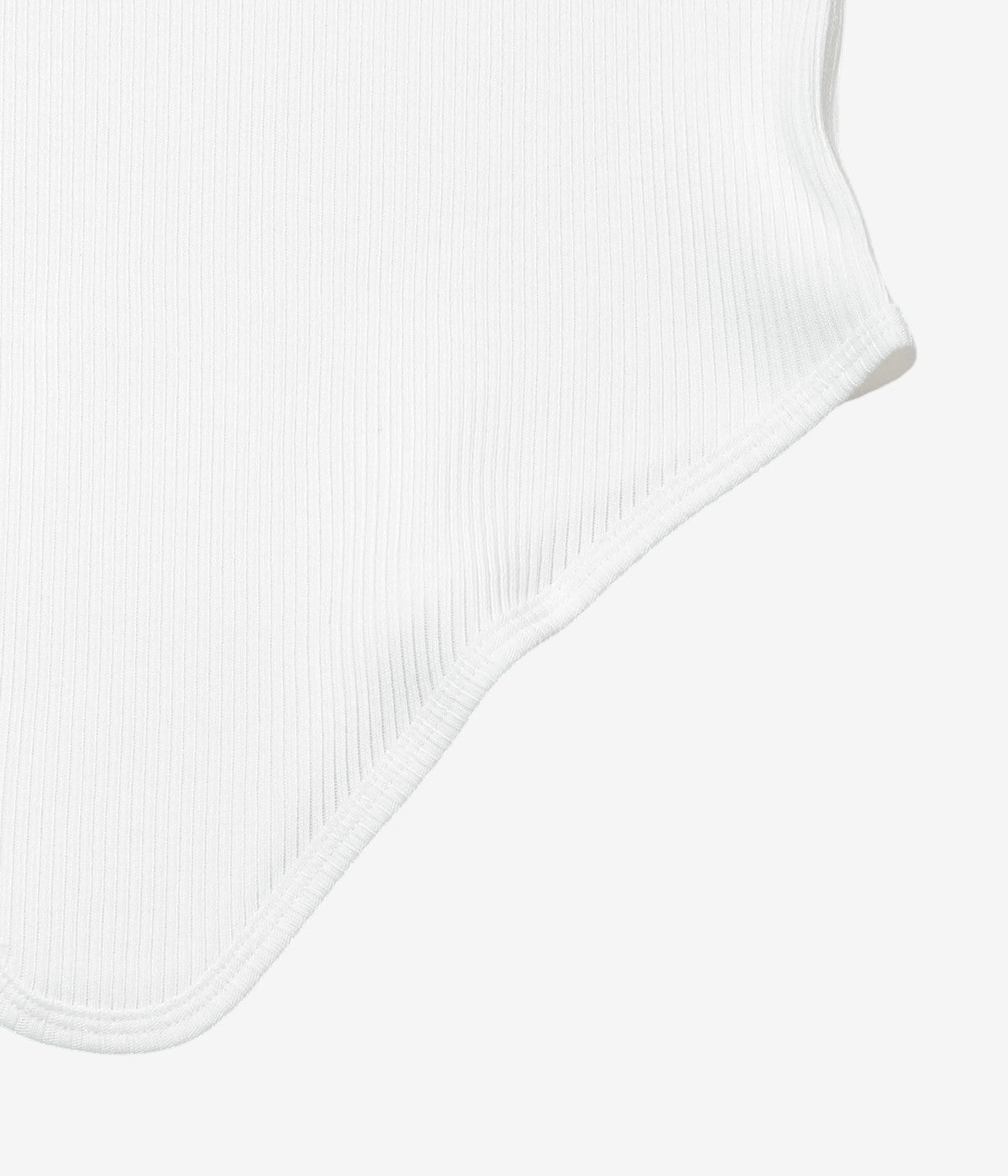PAN "ZINC RIB TAIL TANKTOP" (WHITE)