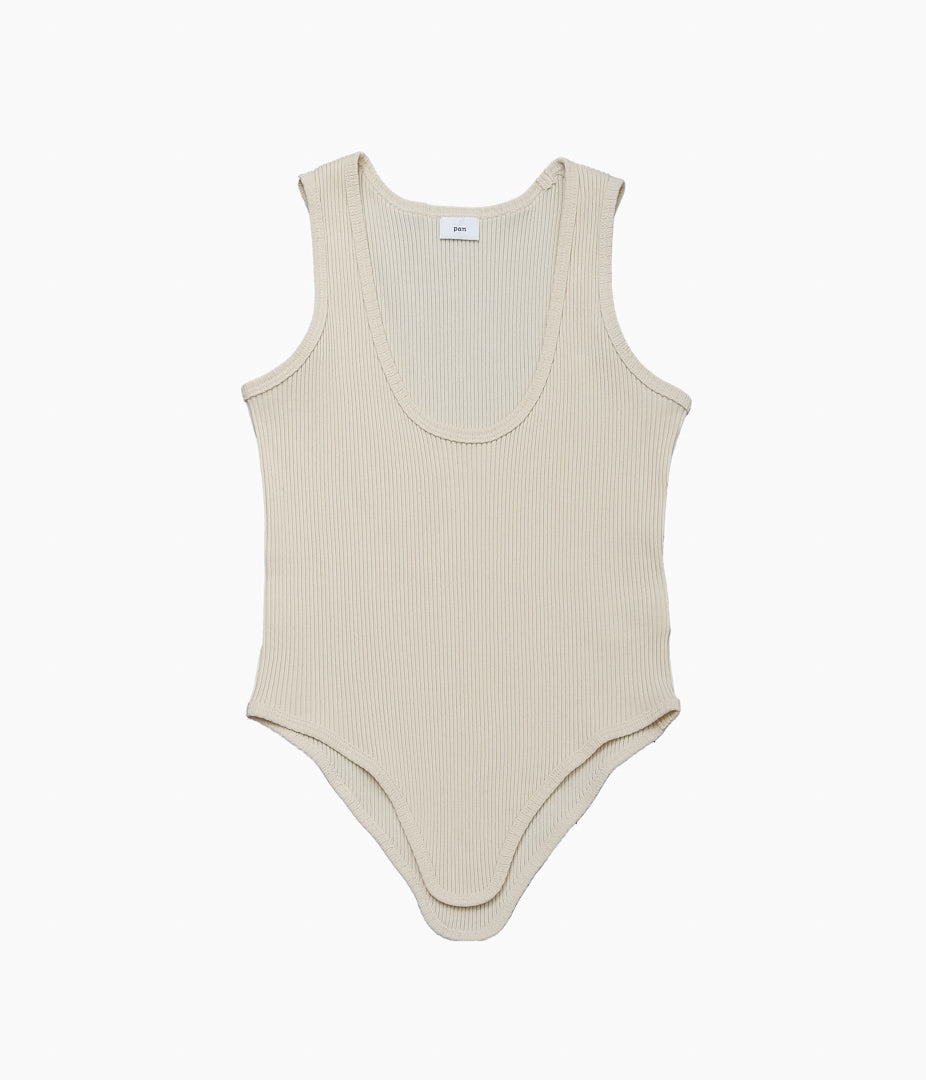 pan zink rib tail tank ボディスーツ zink rib tail tank – pan（パン）