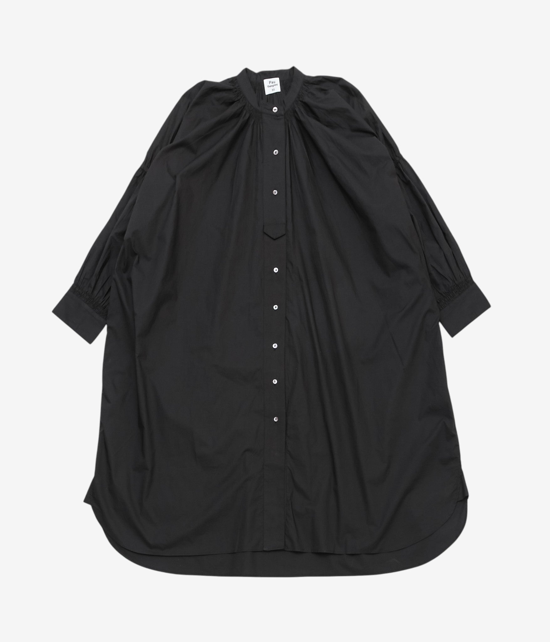 PAU THONGVIRD ''ギャザービッグシャツ'' (BLACK) – THE STORE BY MAIDENS