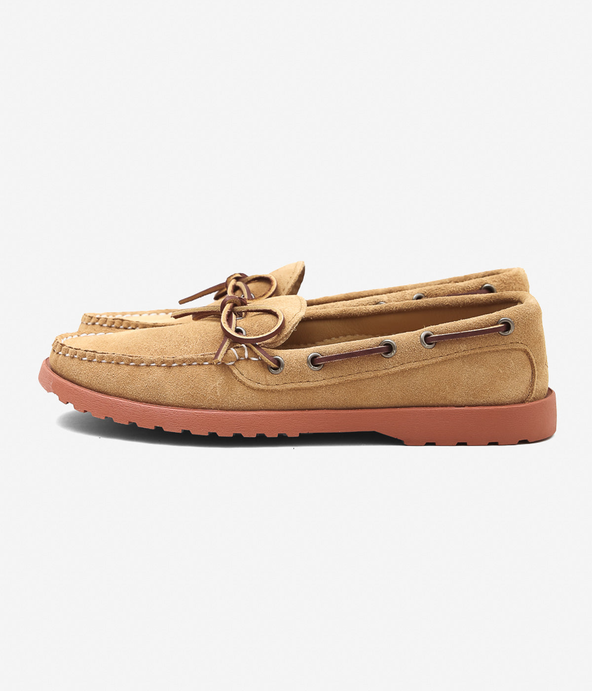QUODDY TRAIL MOCCASIN ''CANOE SHOES(COMFORT LUG SOLE)'' (TOAST