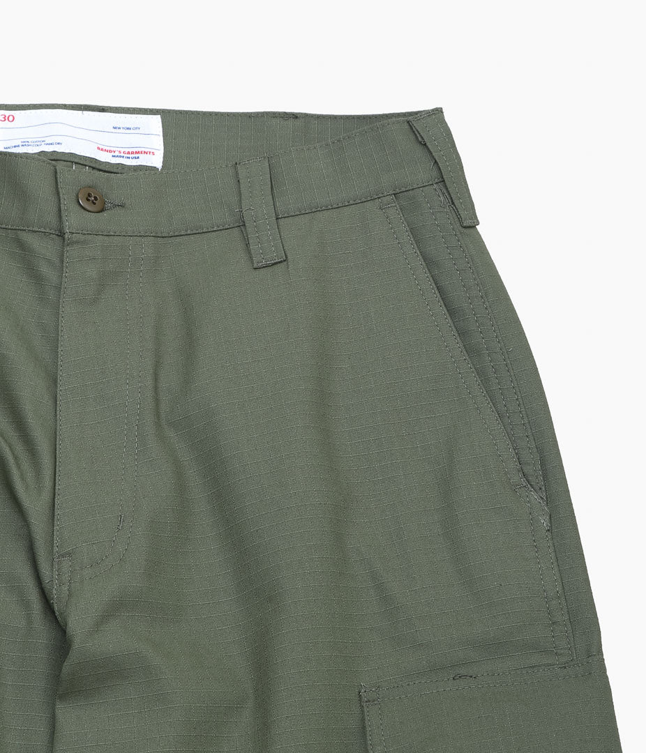 RANDY'S GARMENTS ``CARGO PANTS'' (OLIVE RIPSTOP)