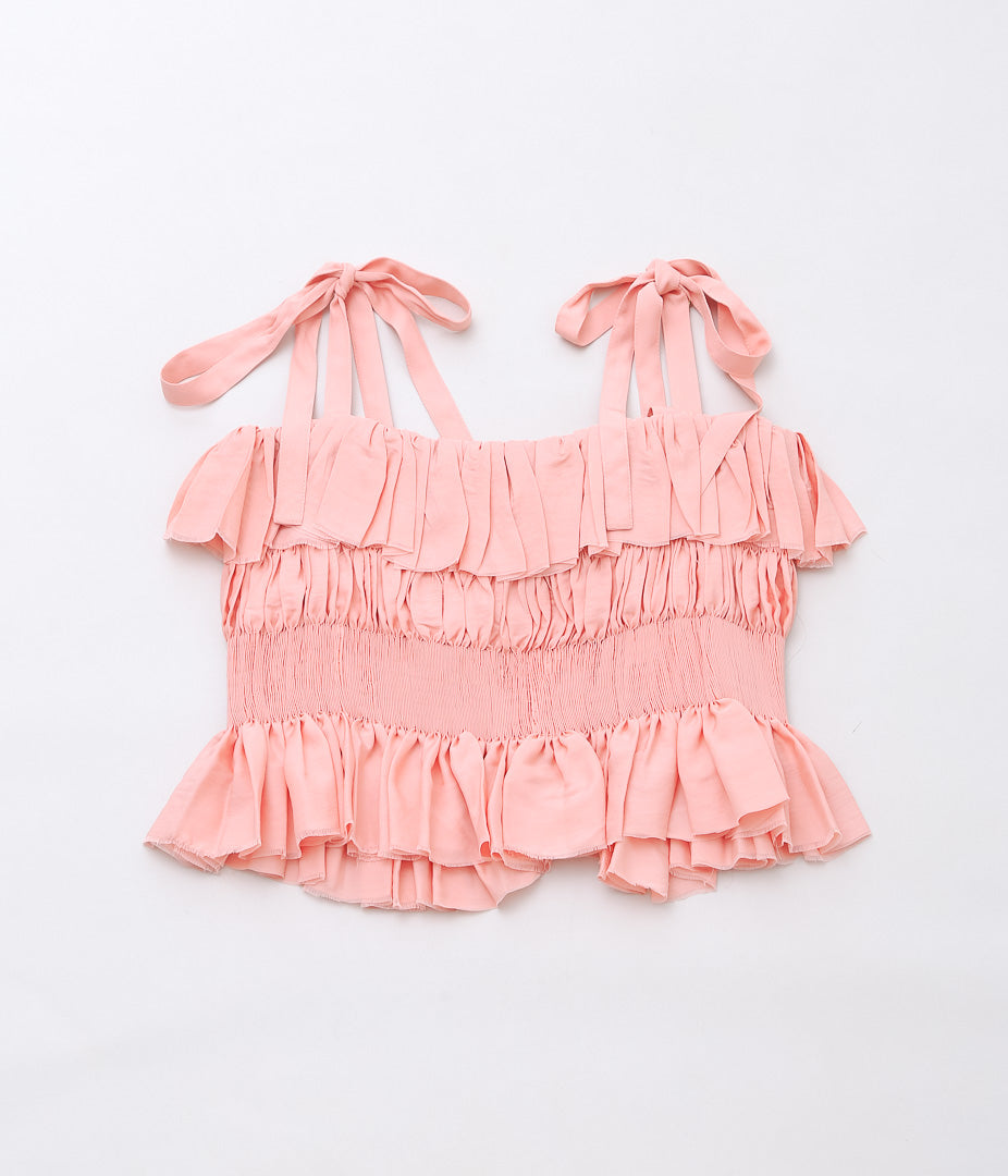 RENATA BRENHA ''BABADO TOP'' (CORAL PINK)