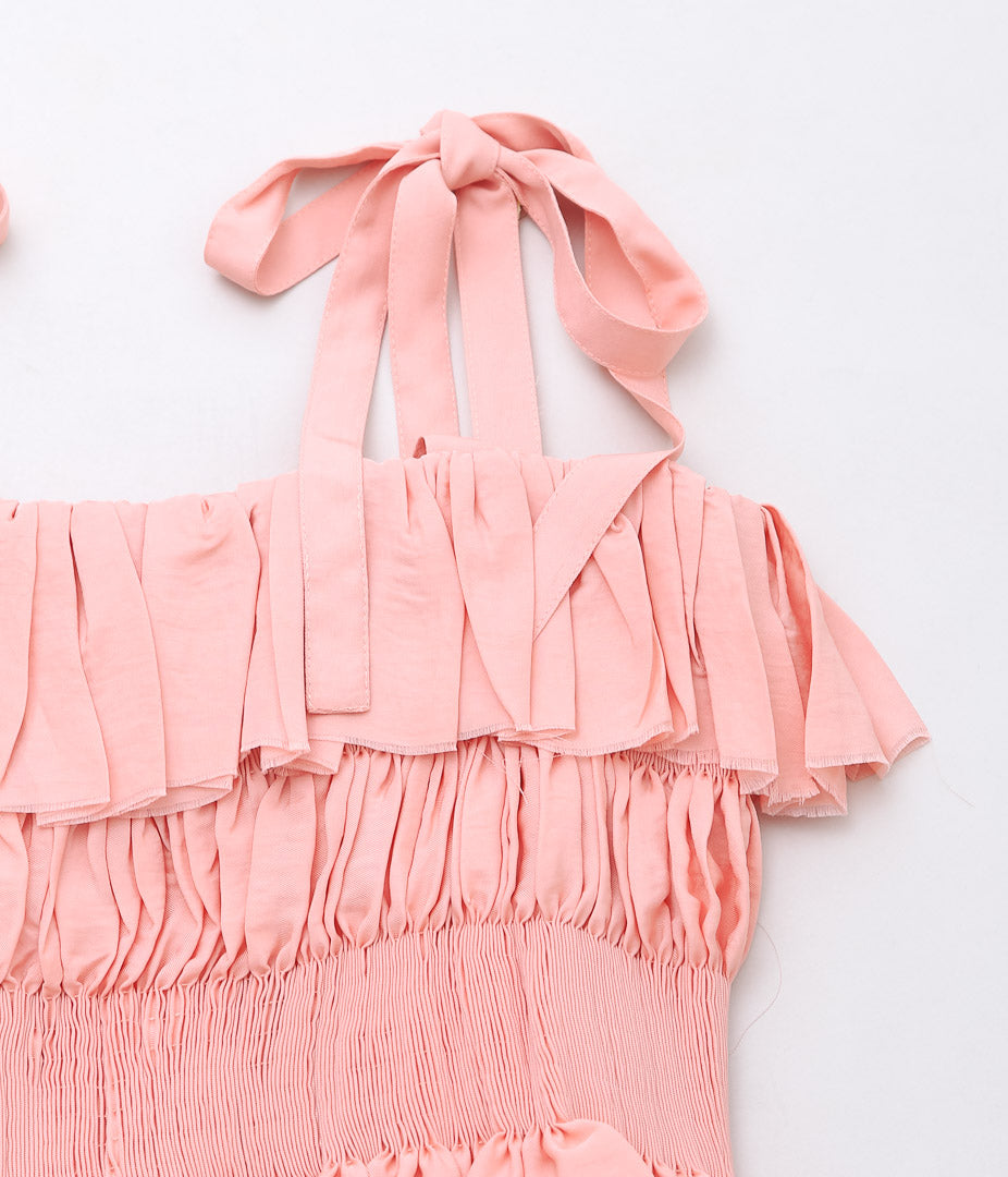 RENATA BRENHA ''BABADO TOP'' (CORAL PINK)