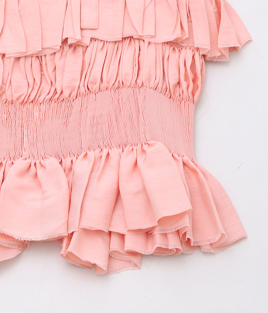 RENATA BRENHA ''BABADO TOP'' (CORAL PINK)