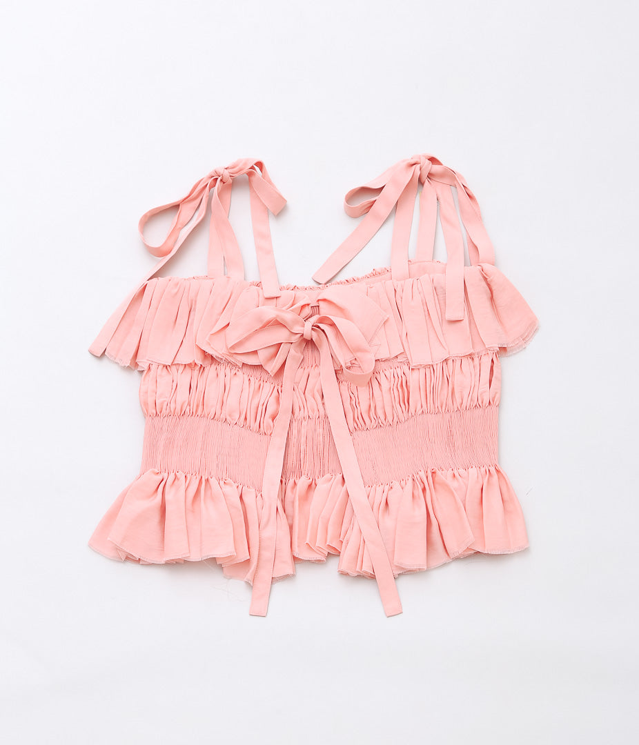 RENATA BRENHA ''BABADO TOP'' (CORAL PINK)