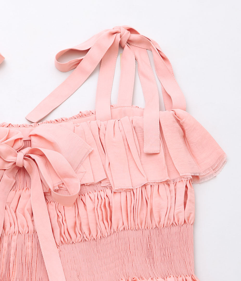 RENATA BRENHA ''BABADO TOP'' (CORAL PINK)