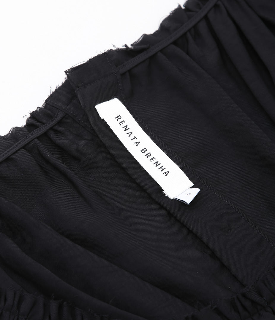 RENATA BRENHA ''COLOMBINA TOP'' (BLACK)