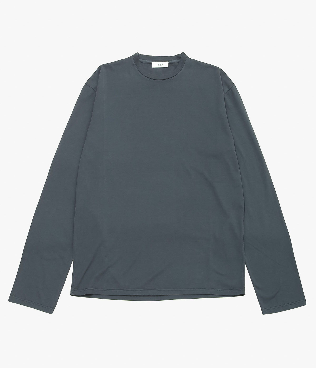 RIER ''T-SHIRT ROUNDNECK LONG SLEEVES'' (PLOMBE JERSEY COTTON
