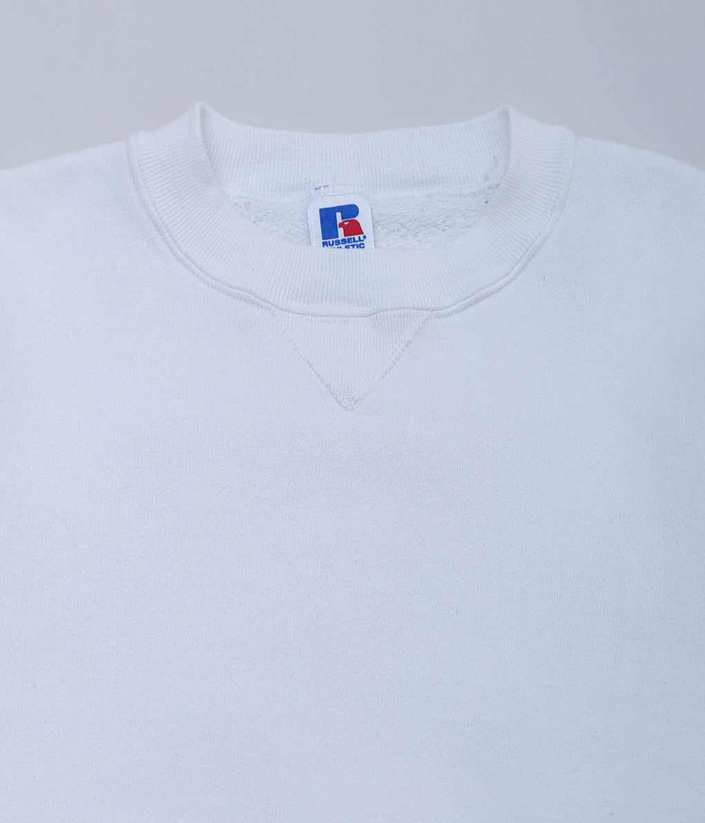 USED&VINTAGE ``RUSSELL 80s SWEATSHIRT'' (WHITE)