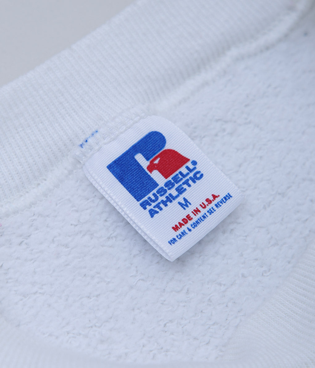 USED&VINTAGE ``RUSSELL 80s SWEATSHIRT'' (WHITE)