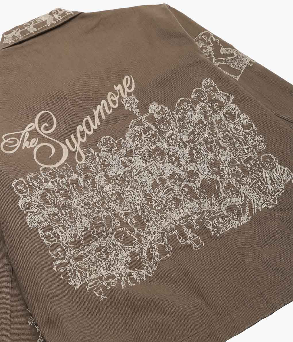 SAMUEL ZELIG ''RESTAURANT CHORE JACKET''(BROWN)