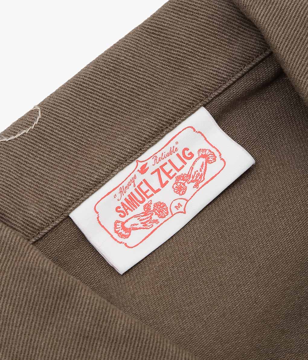 SAMUEL ZELIG ''RESTAURANT CHORE JACKET''(BROWN)