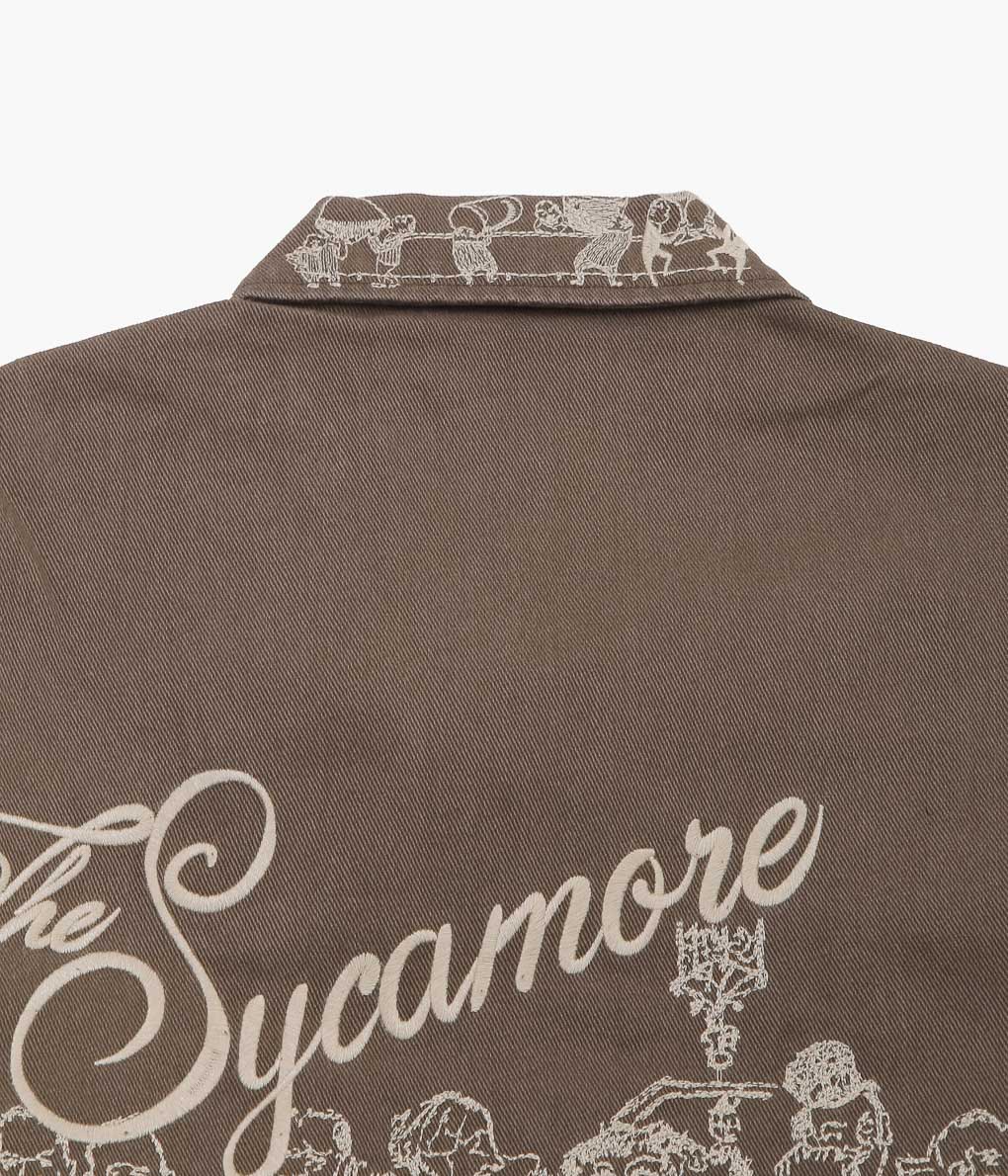 SAMUEL ZELIG ''RESTAURANT CHORE JACKET''(BROWN)