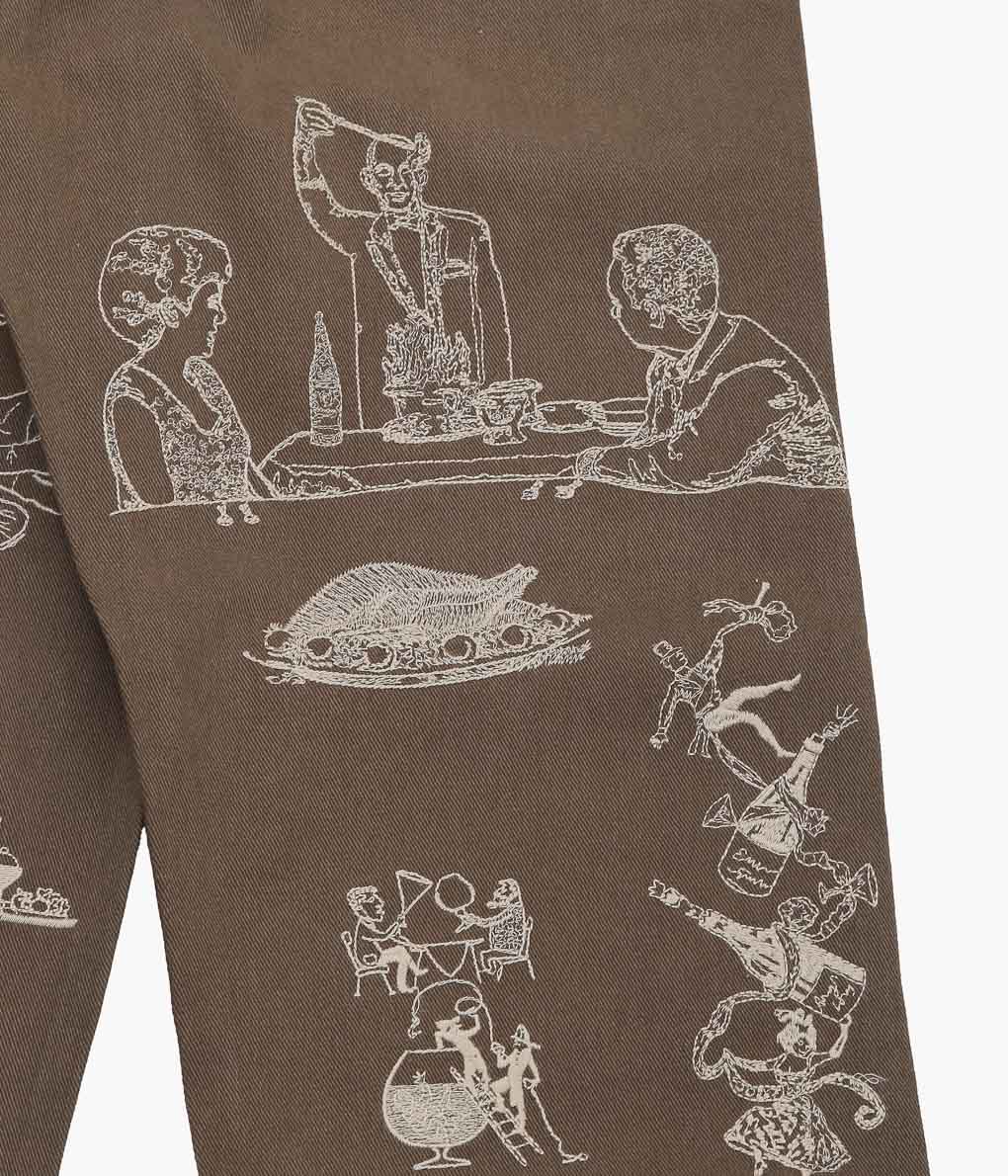 SAMUEL ZELIG ''RESTAURANT PANT'' (BROWN)