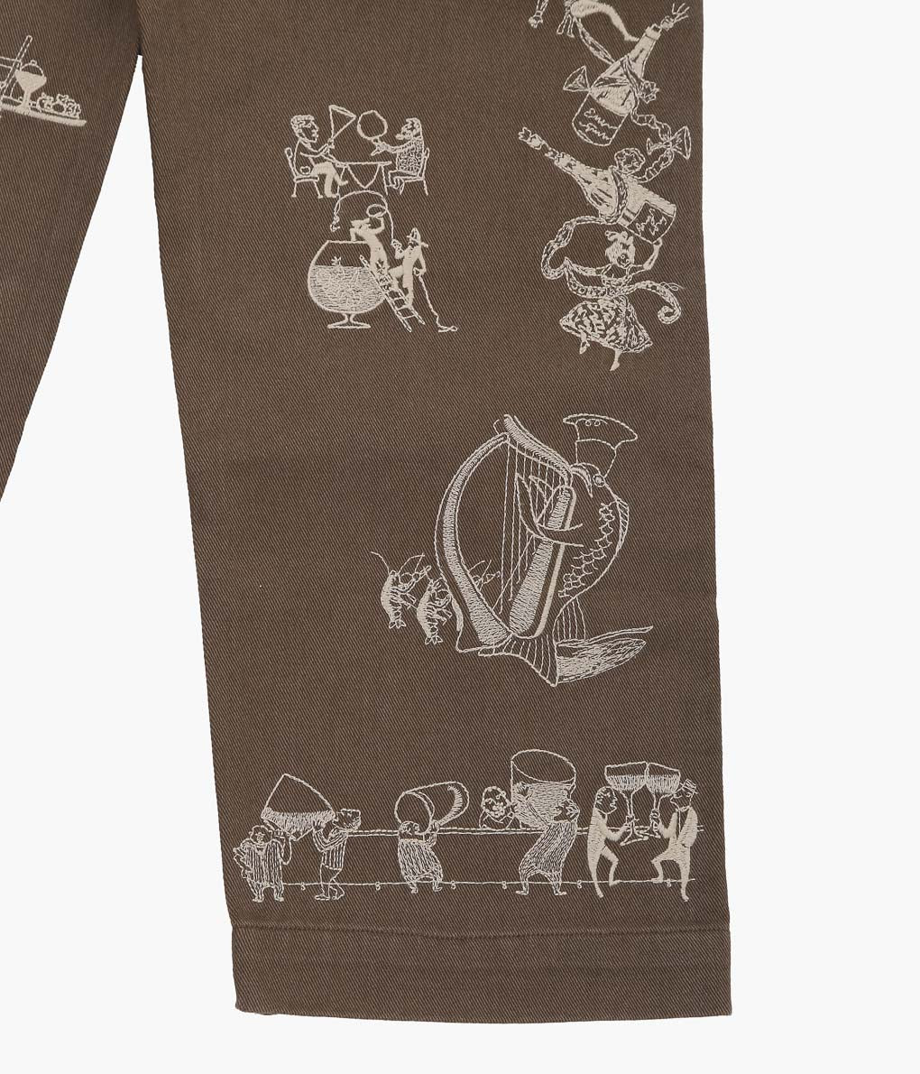 SAMUEL ZELIG ''RESTAURANT PANT'' (BROWN)