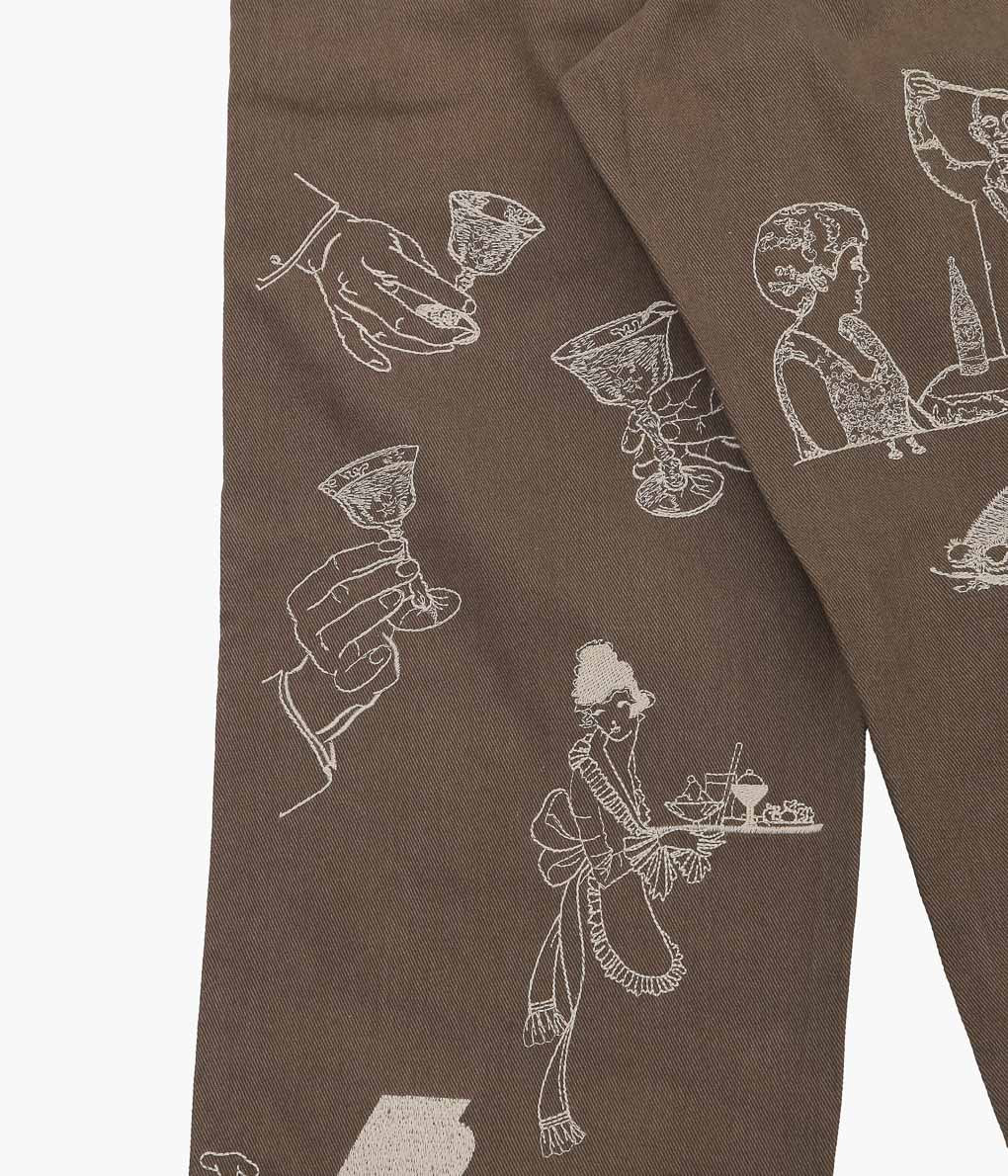 SAMUEL ZELIG ''RESTAURANT PANT'' (BROWN)