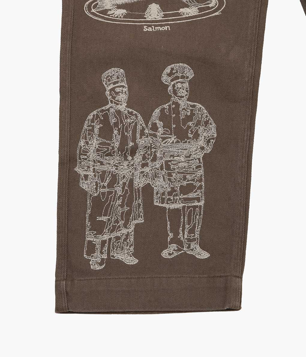 SAMUEL ZELIG ''RESTAURANT PANT'' (BROWN)