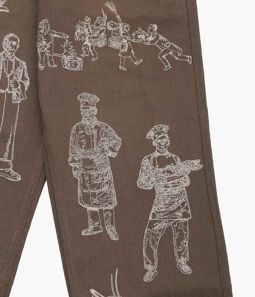 SAMUEL ZELIG ''RESTAURANT PANT'' (BROWN)