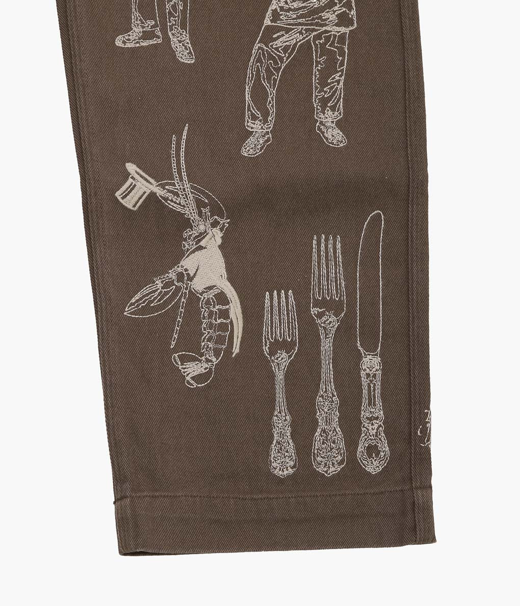 SAMUEL ZELIG ''RESTAURANT PANT'' (BROWN)
