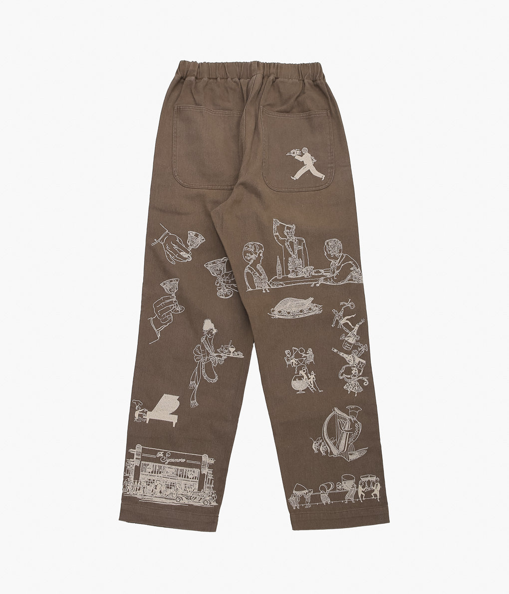 SAMUEL ZELIG ''RESTAURANT PANT'' (BROWN)