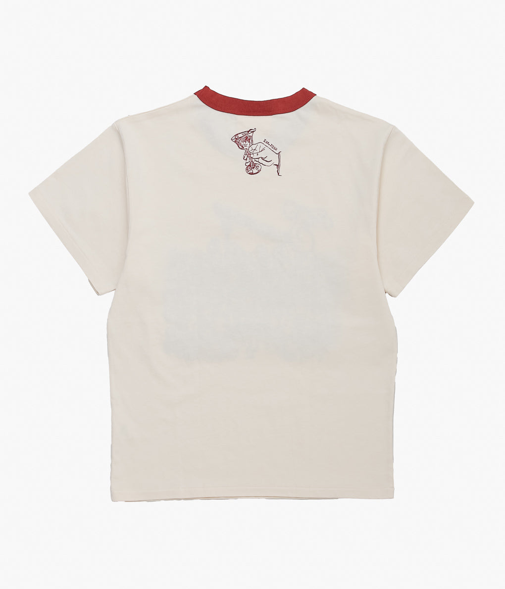 SAMUEL ZELIG ''RESTAURANT TEE''(NATURAL)