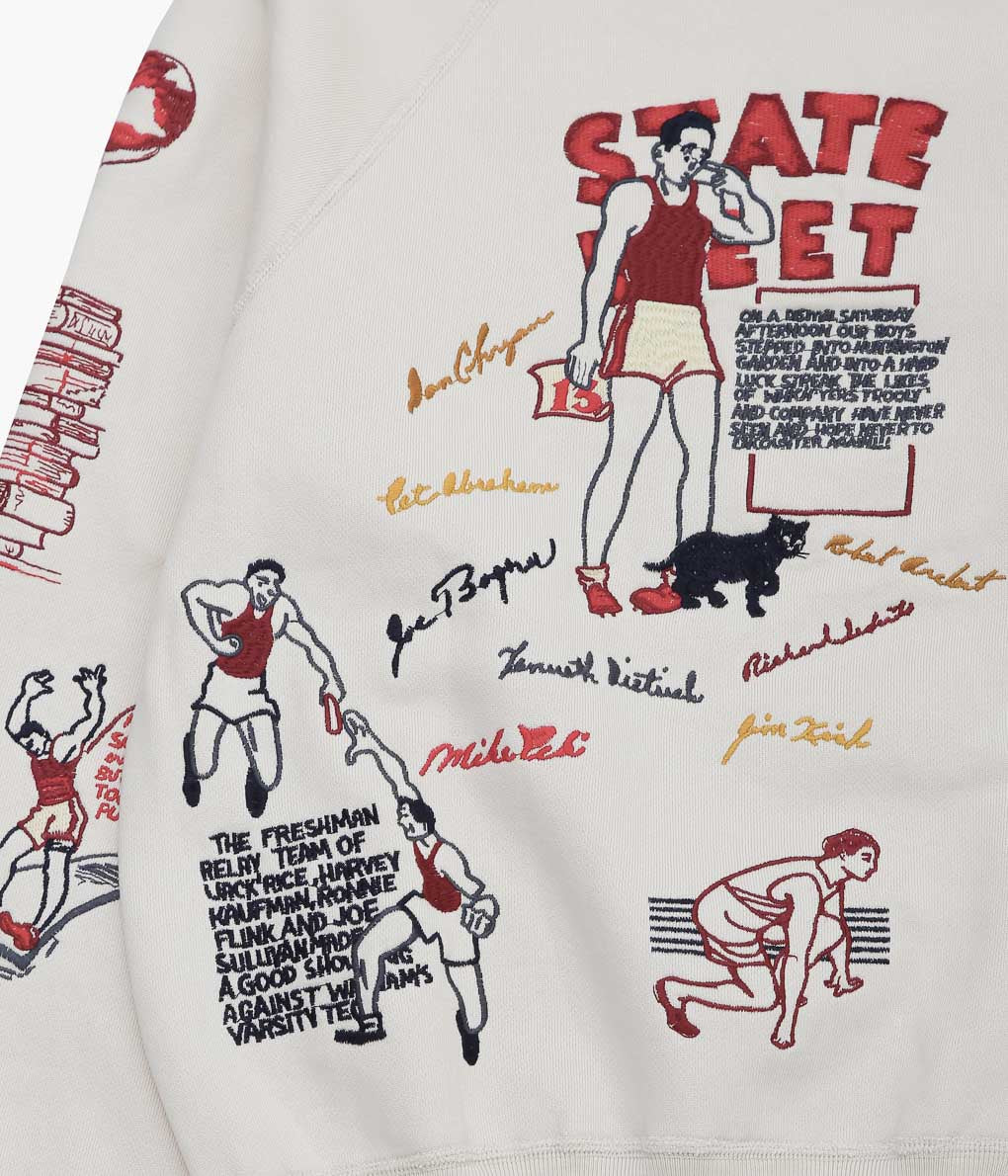 SAMUEL ZELIG ''VARSITY CREWNECK''(NATURAL)