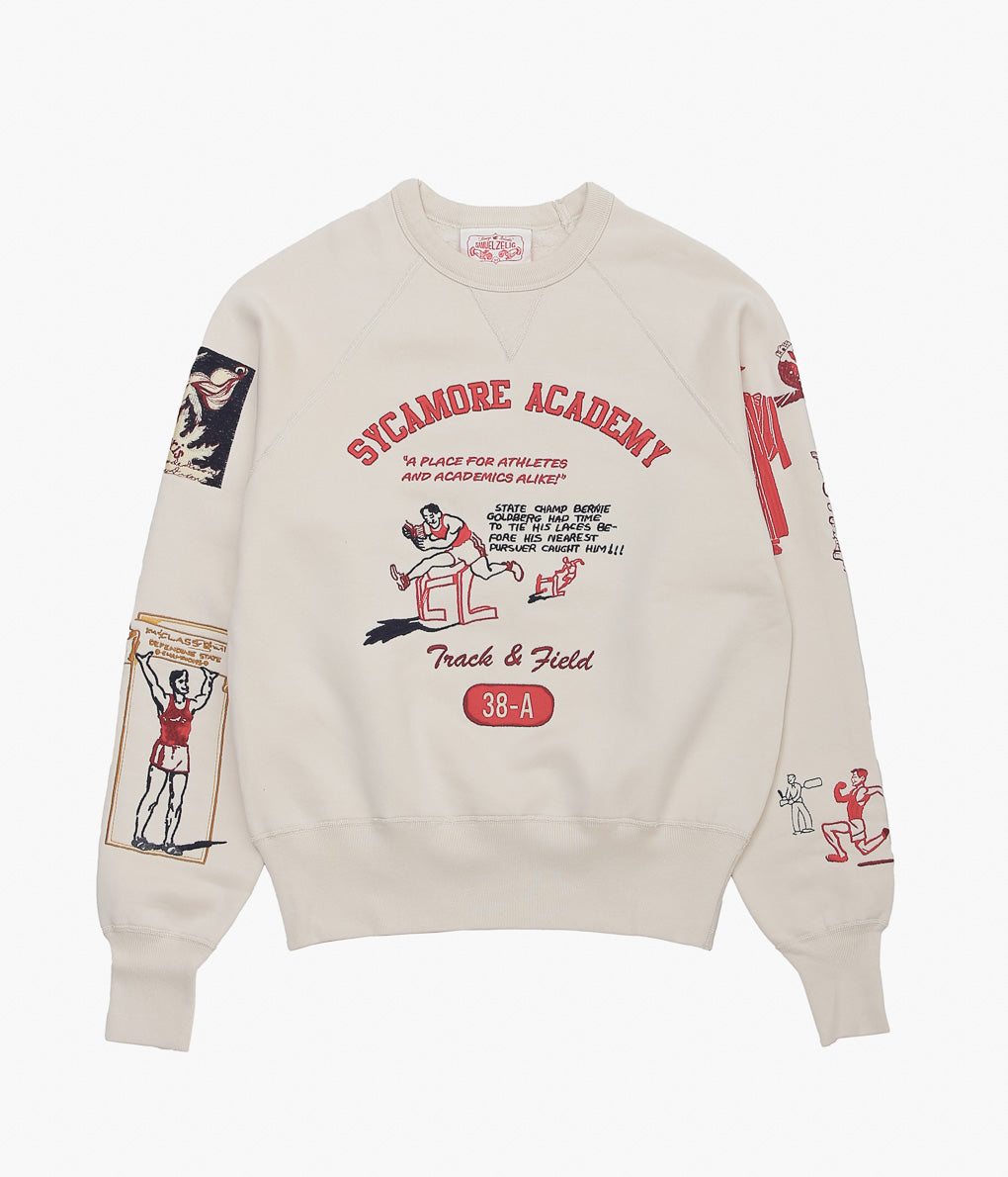 SAMUEL ZELIG ''VARSITY CREWNECK''(NATURAL)