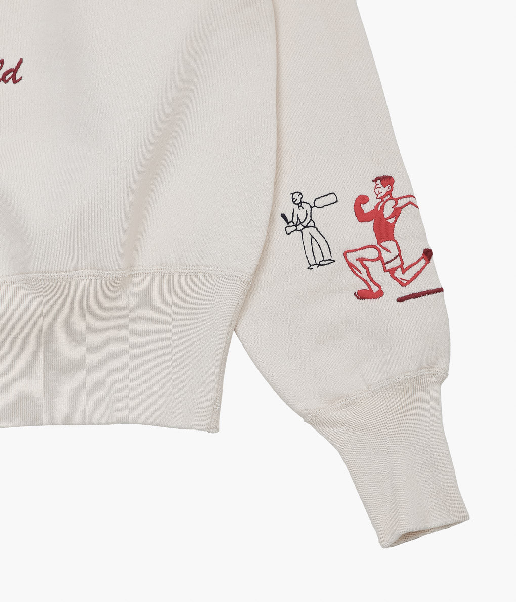 SAMUEL ZELIG ''VARSITY CREWNECK''(NATURAL)