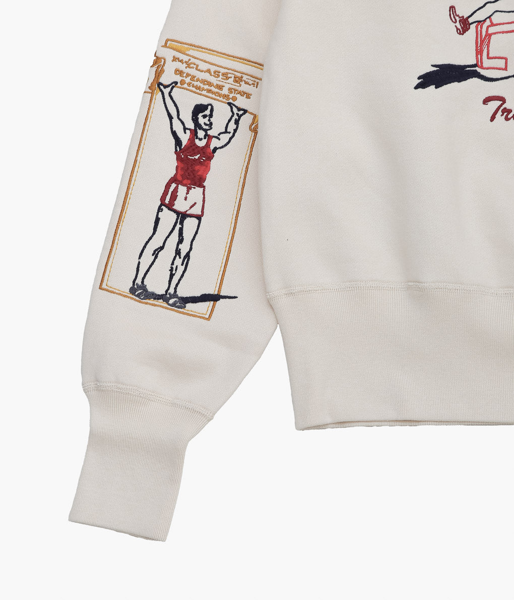 SAMUEL ZELIG ''VARSITY CREWNECK''(NATURAL)