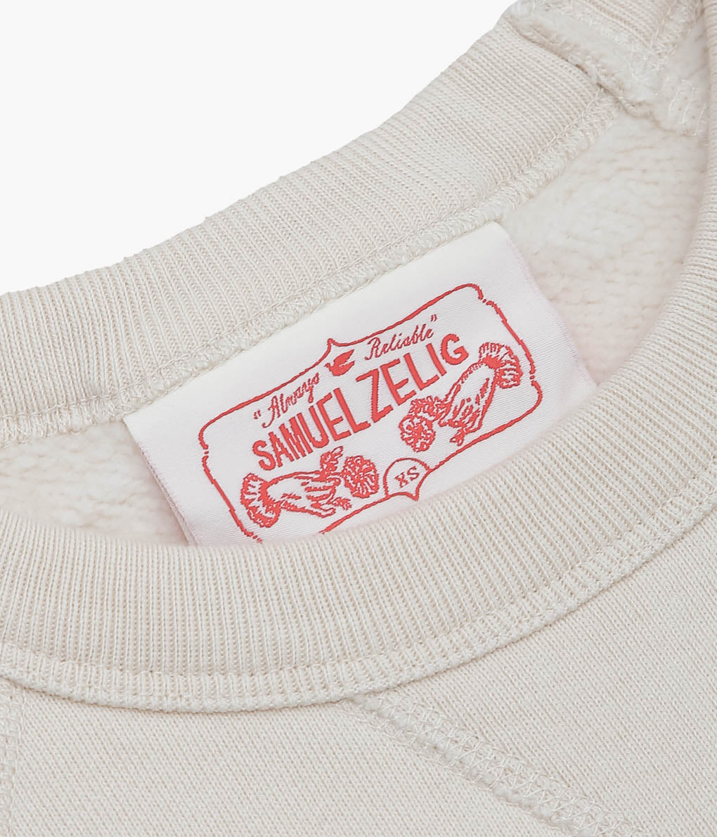 SAMUEL ZELIG ''VARSITY CREWNECK''(NATURAL)