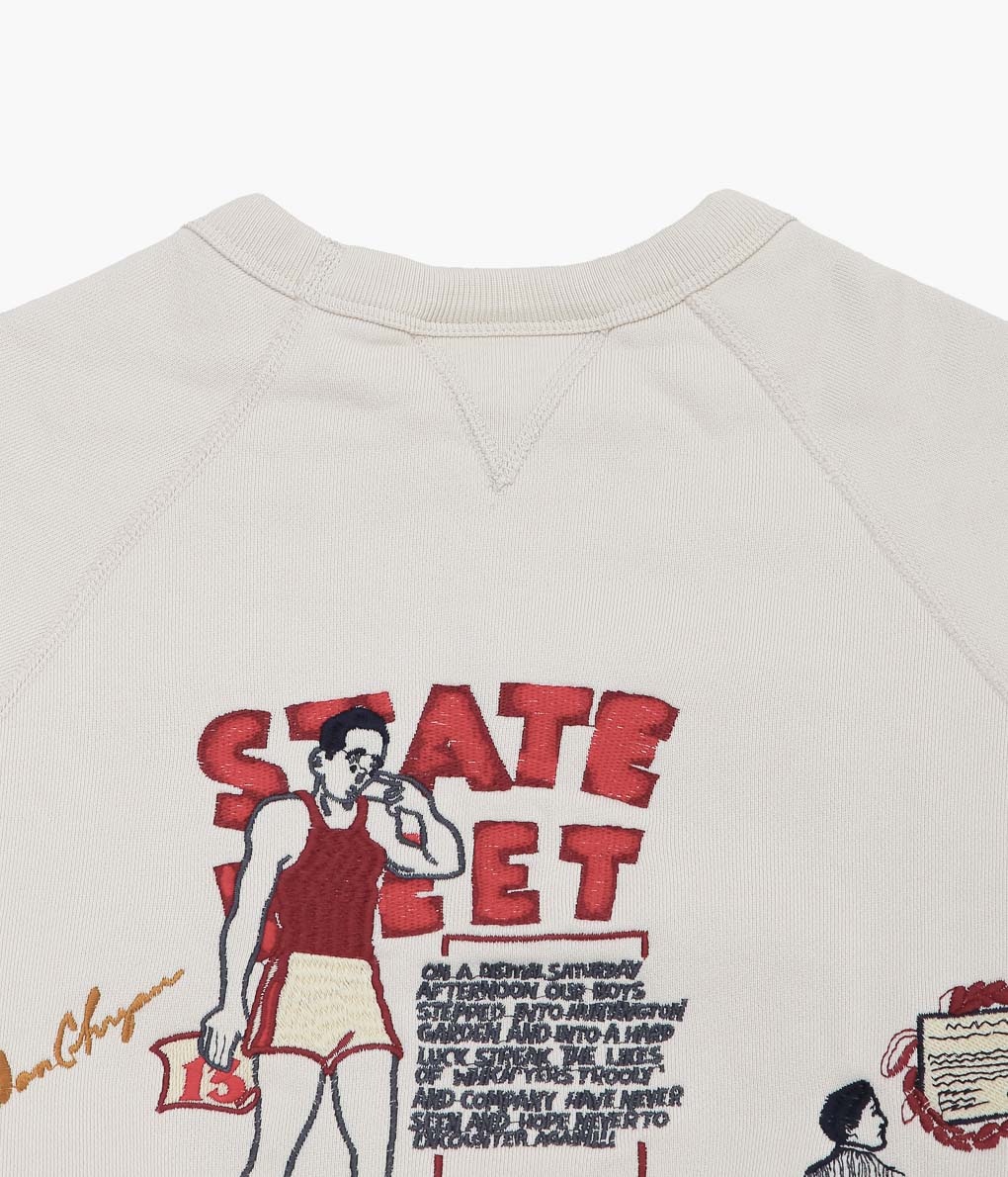 SAMUEL ZELIG ''VARSITY CREWNECK''(NATURAL)