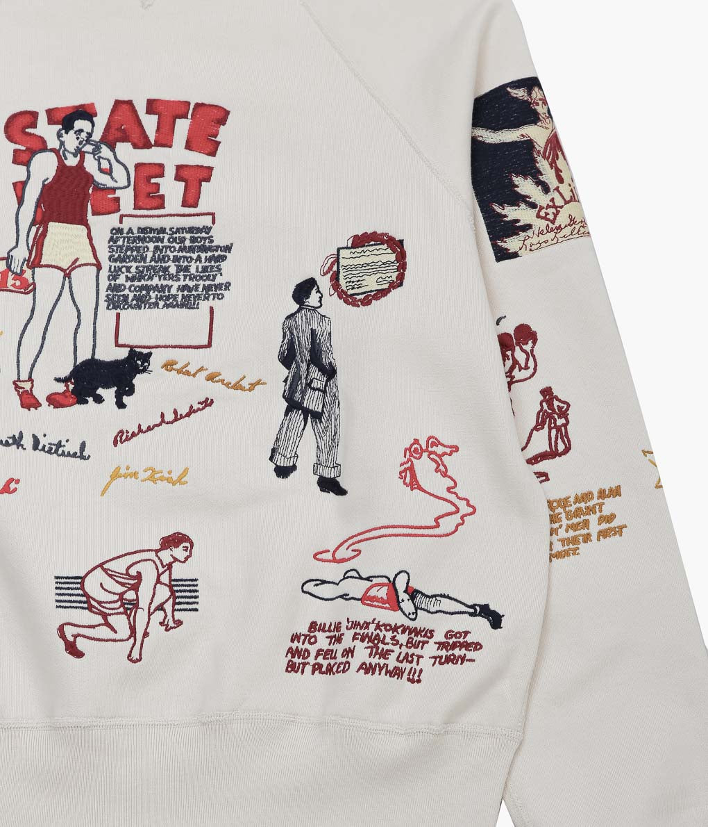 SAMUEL ZELIG ''VARSITY CREWNECK''(NATURAL)