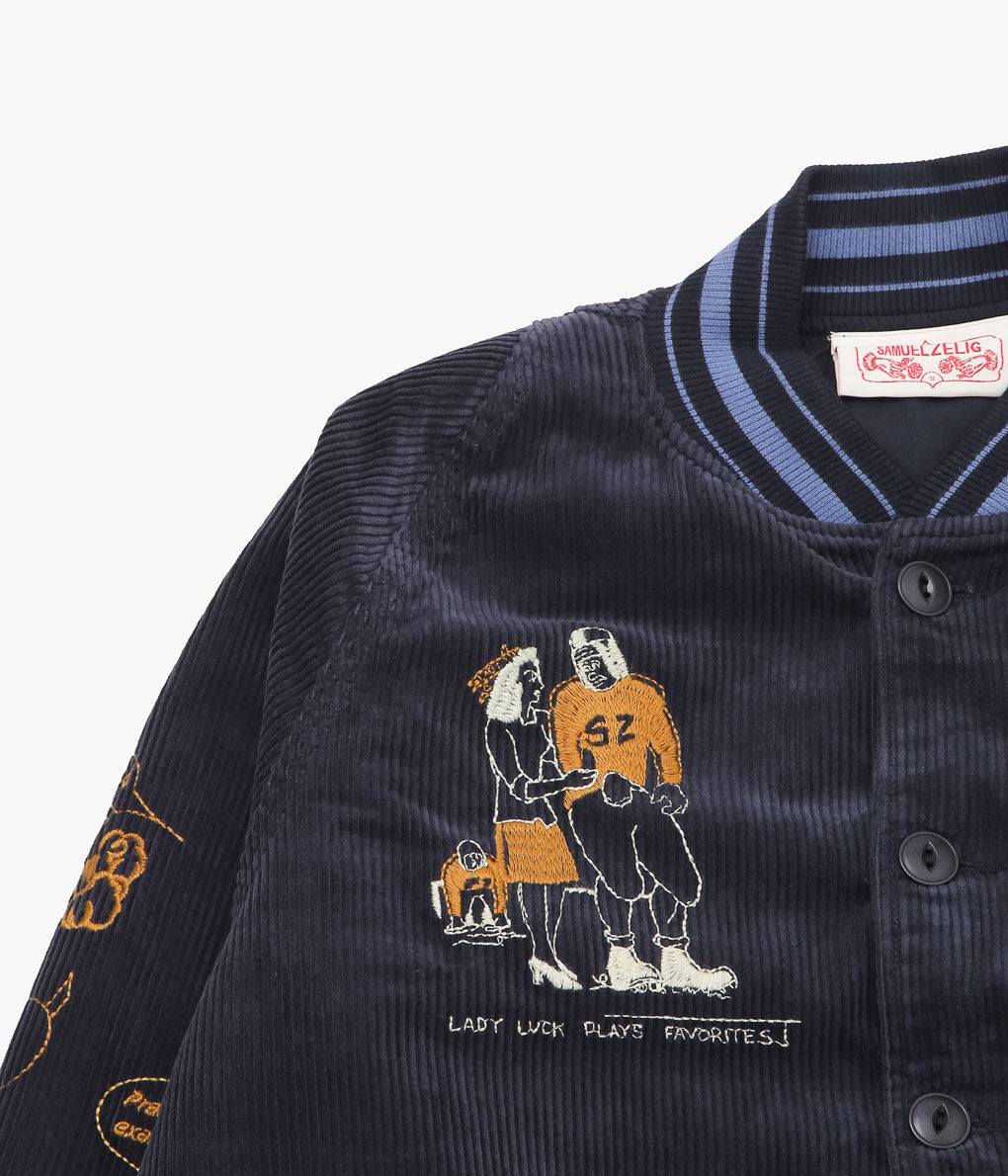 SAMUEL ZELIG ''VARSITY JACKET''(NAVY)
