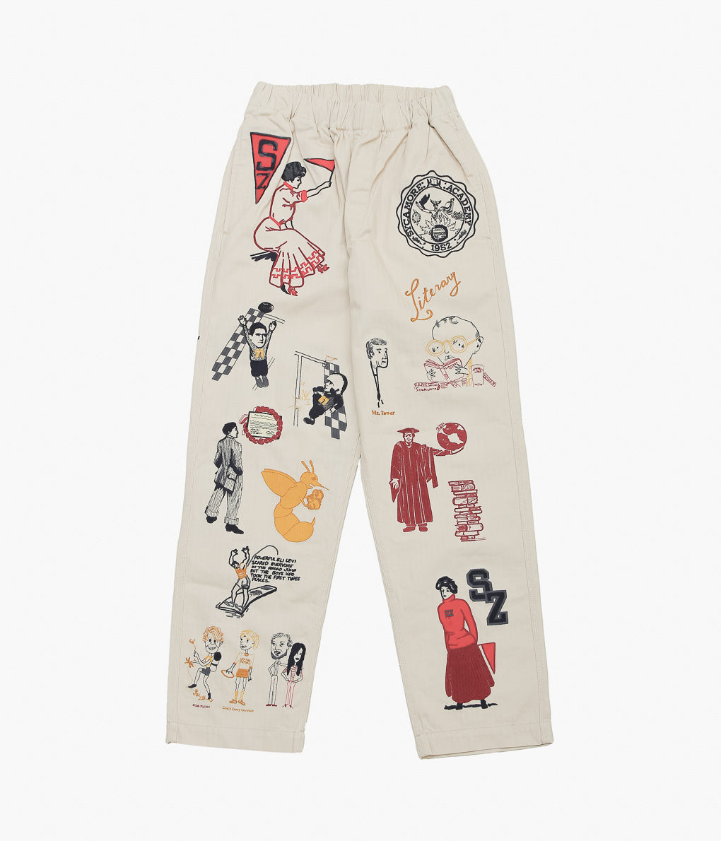 SAMUEL ZELIG ''VARSITY PANT'' (NATURAL) – THE STORE BY MAIDENS SAMUEL ZELIG ''VARSITY PANT'' (NATURAL) – THE STORE BY MAIDENS