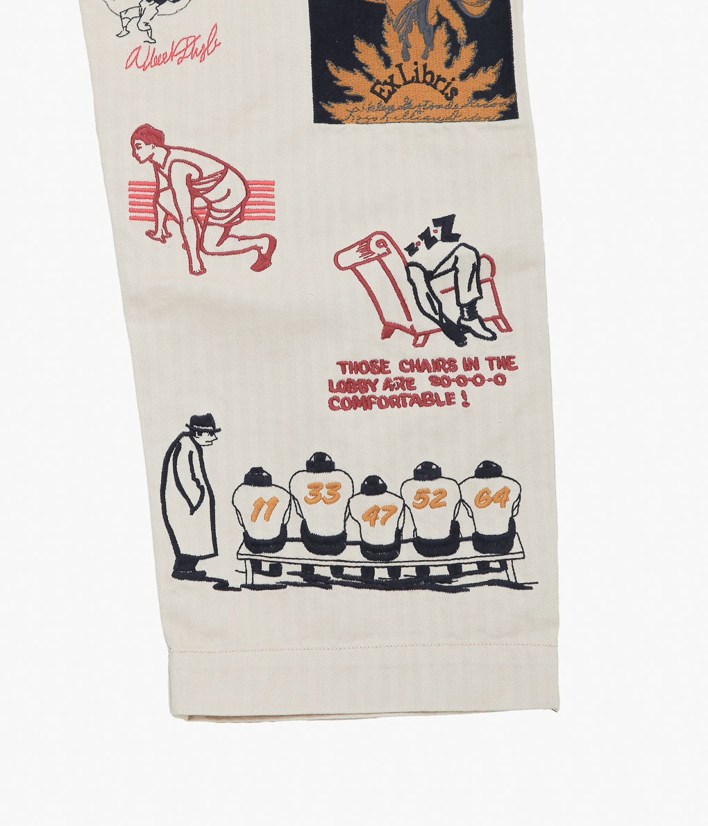 SAMUEL ZELIG ''VARSITY PANT'' (NATURAL)