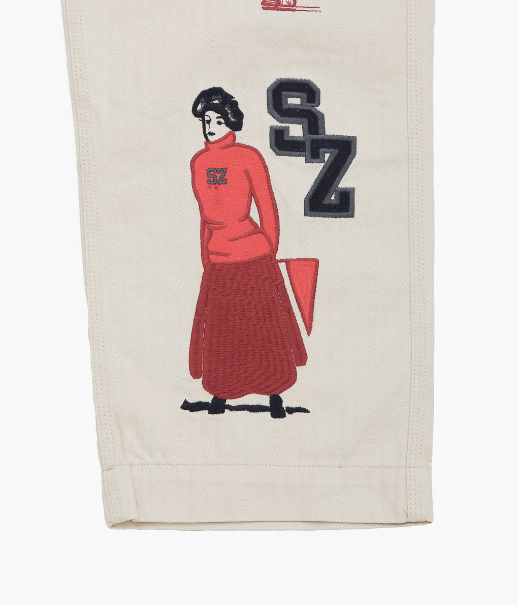 SAMUEL ZELIG ''VARSITY PANT'' (NATURAL)