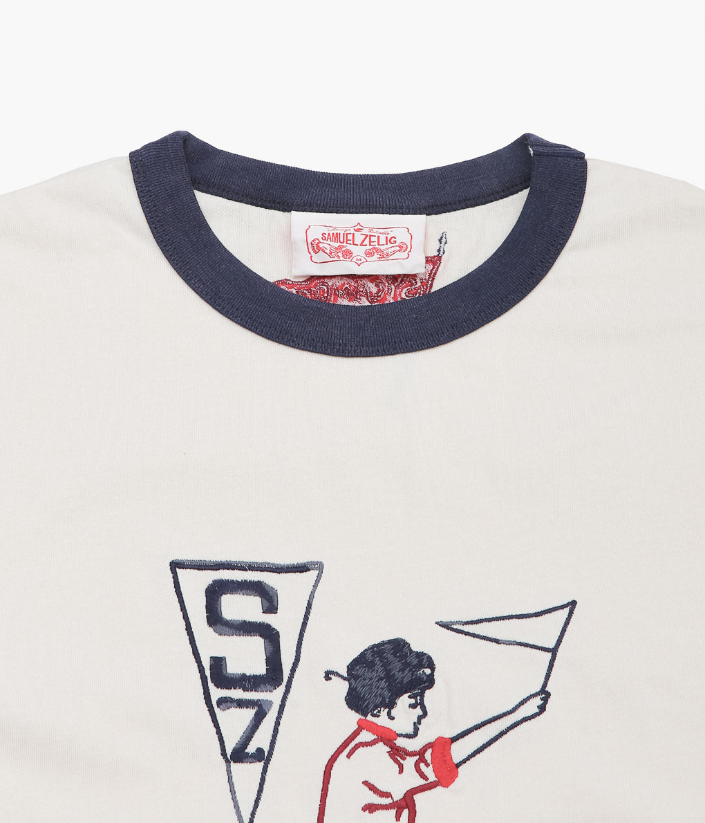 SAMUEL ZELIG ''VARSITY TEE''(NATURAL)