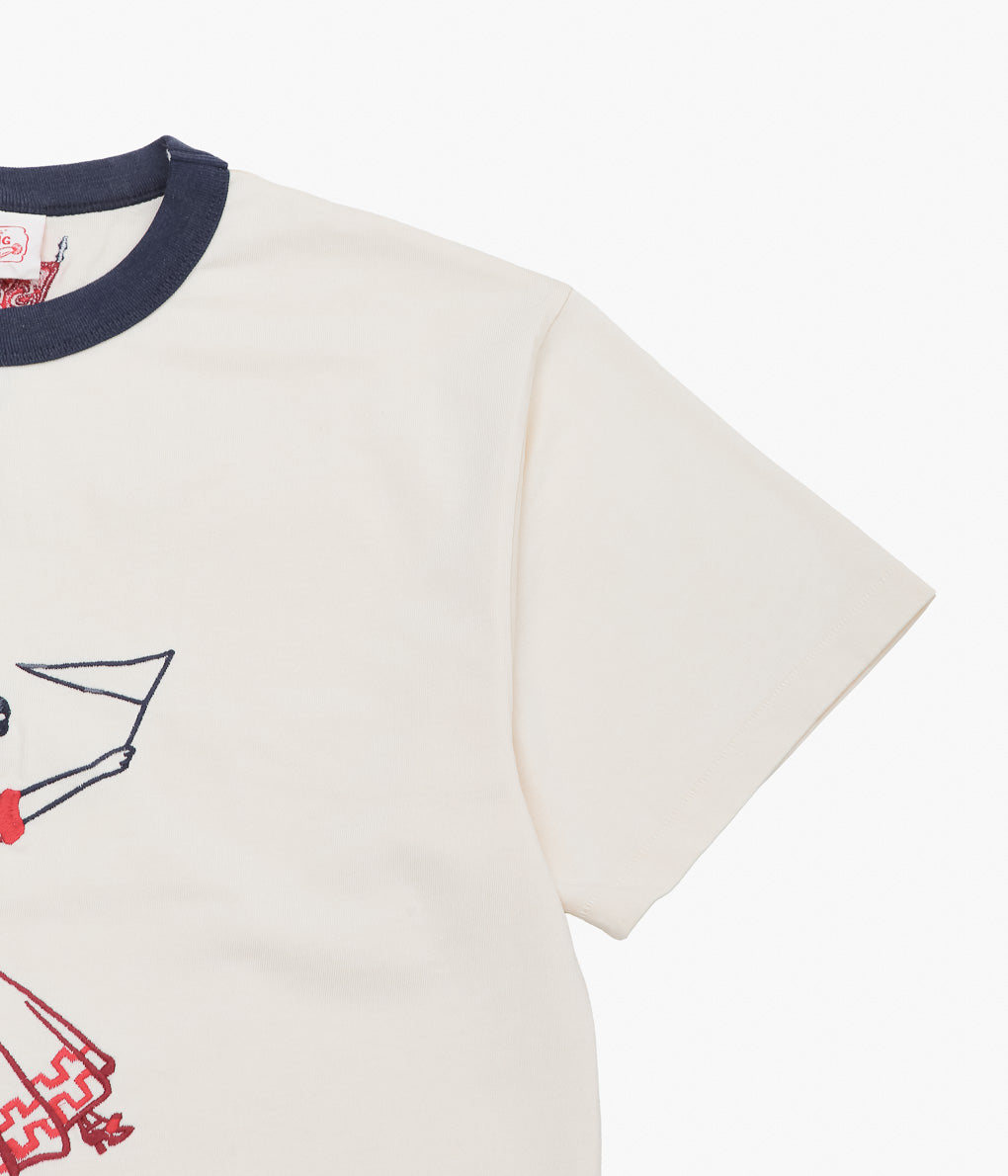 SAMUEL ZELIG ''VARSITY TEE''(NATURAL)