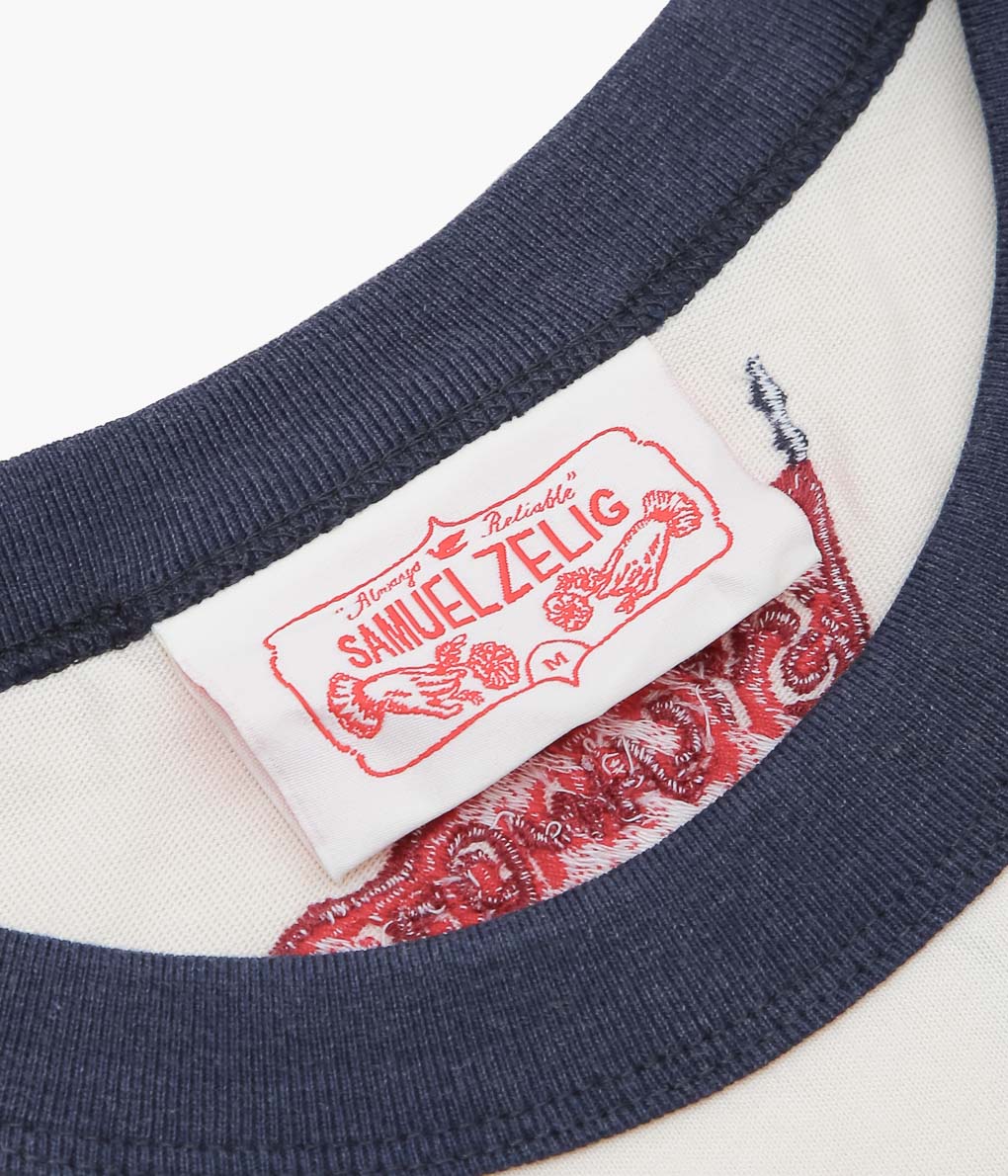 SAMUEL ZELIG ''VARSITY TEE''(NATURAL)