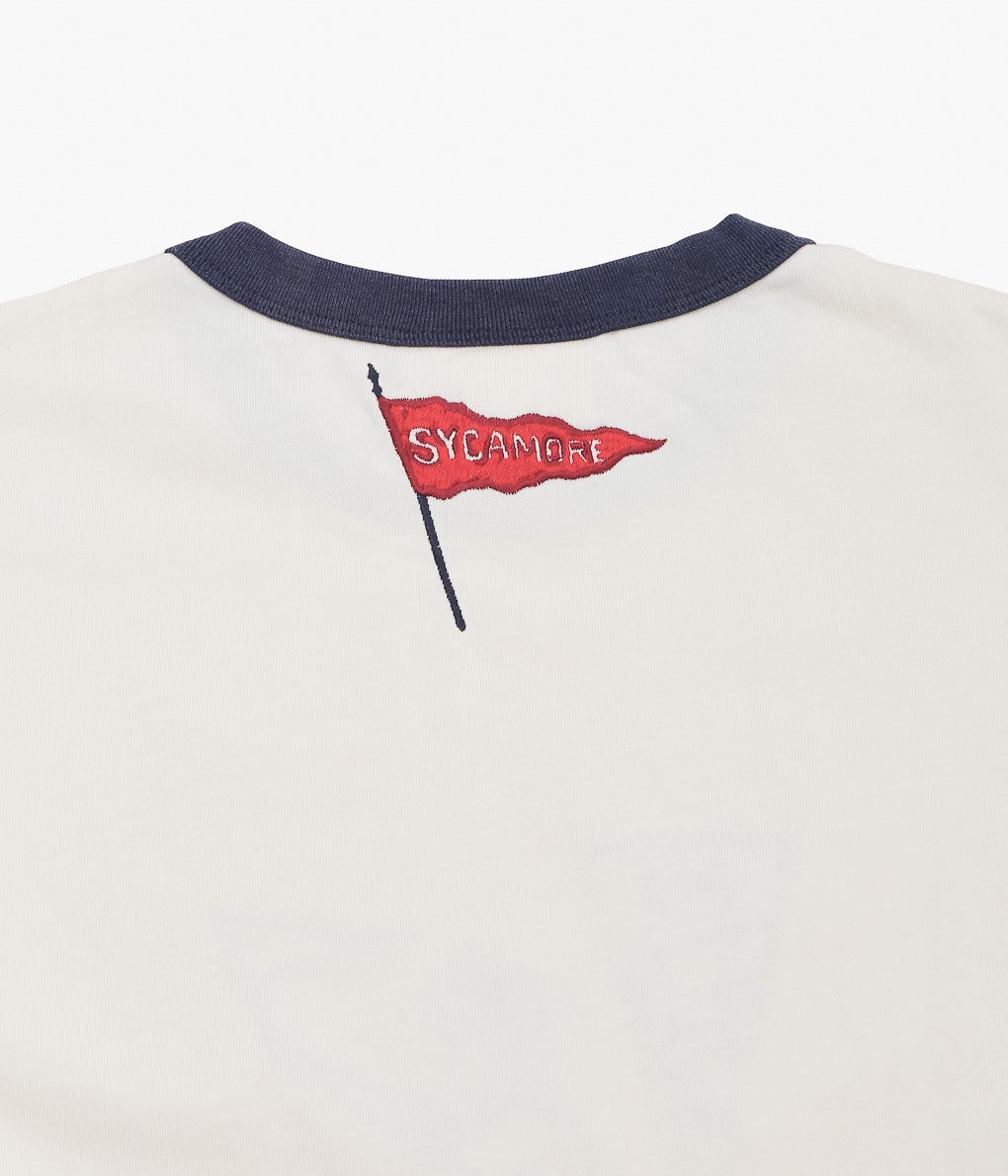 SAMUEL ZELIG ''VARSITY TEE''(NATURAL)