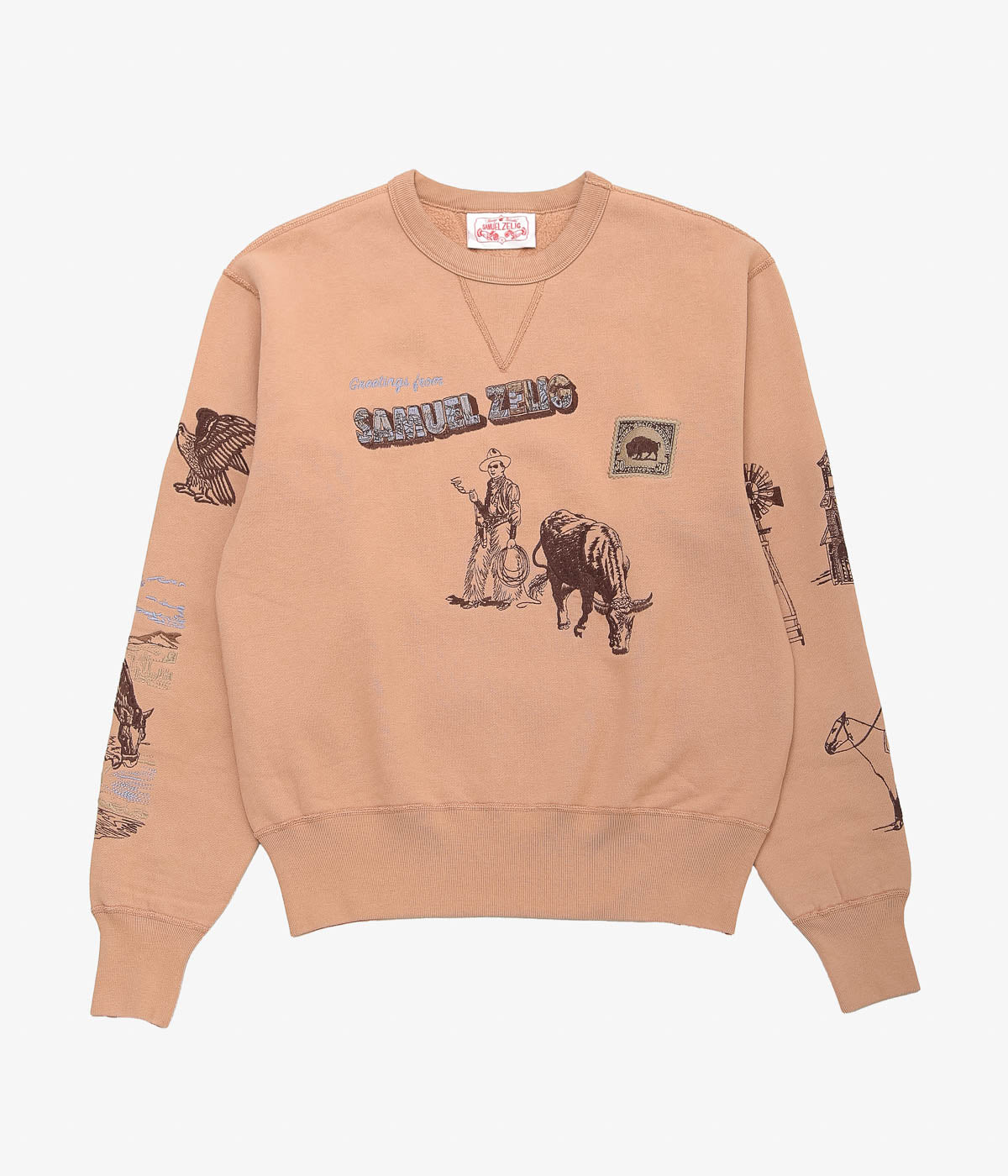 SAMUEL ZELIG ''WESTERN CREWNECK'' (D.ORANGE) – THE STORE BY MAIDENS