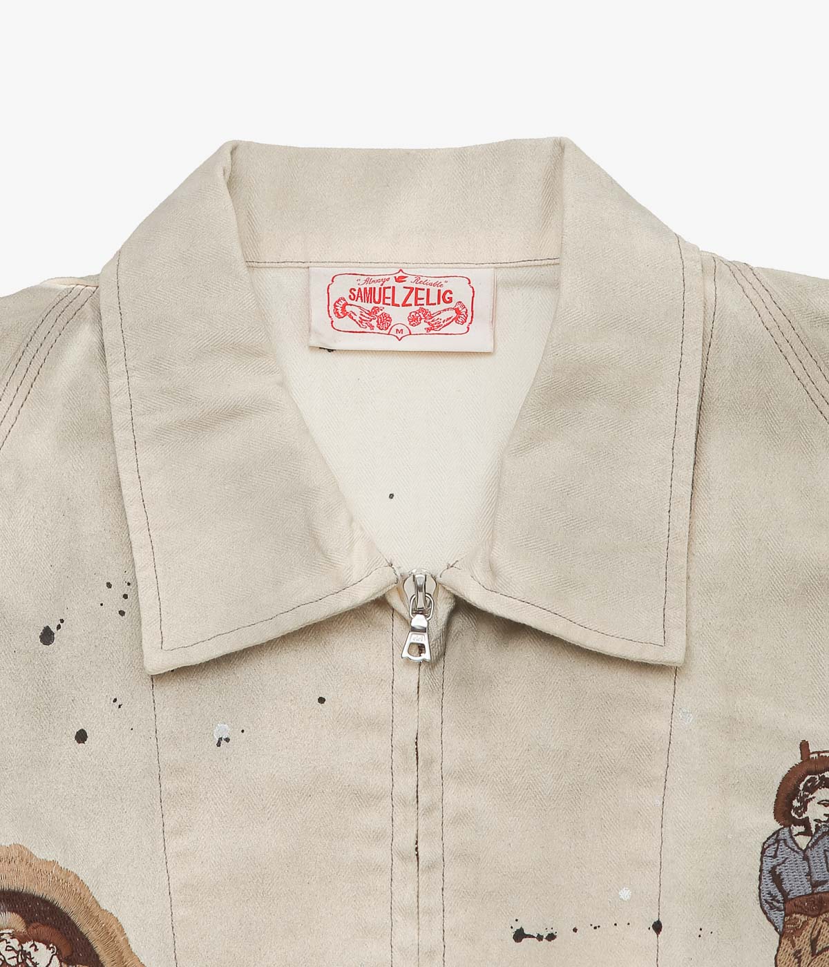 SAMUEL ZELIG ''WESTERN ZIP JACKET'' (NATURAL)
